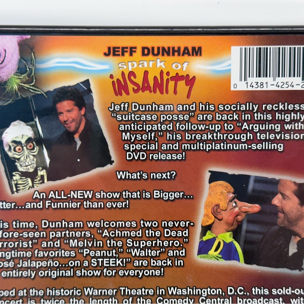 Jeff Dunham - Spark of Insanity (DVD, 2007) - Tested - Picture 3 of 11